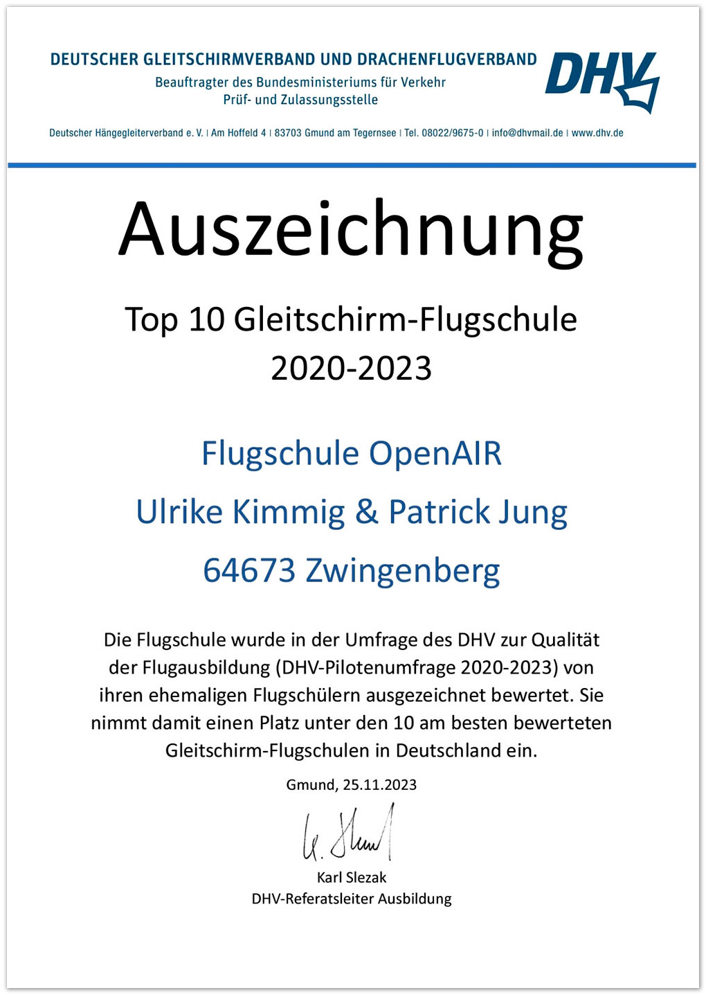 Auszeichnung DHV - Flugschule Openair.jpg